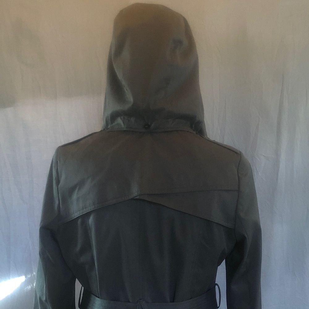 Via Spiga Black Trench Coat (M) - Picture 4 of 12